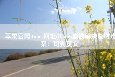 苹果官网itunes网址(iTunes崩溃解决临时方案：切到英文)