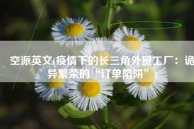 空派英文(疫情下的长三角外贸工厂：诡异繁荣的“订单陷阱”)