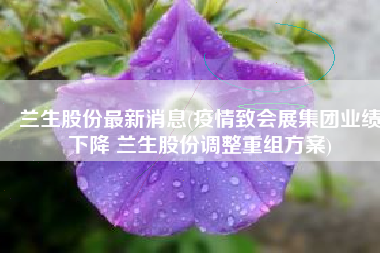 兰生股份最新消息(疫情致会展集团业绩下降 兰生股份调整重组方案)