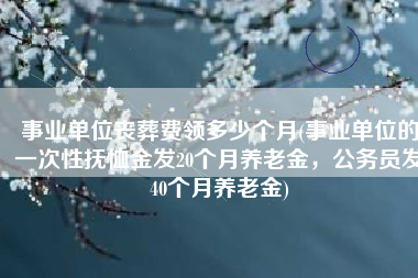 事业单位丧葬费领多少个月(事业单位的一次性抚恤金发20个月养老金，公务员发40个月养老金)