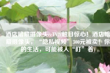酒店暗藏摄像头ccTV2(触目惊心！酒店暗藏摄像头，“隐私视频”300元被卖！你的生活，可能被人“盯”着)