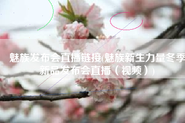 魅族发布会直播链接(魅族新生力量冬季新品发布会直播（视频）)
