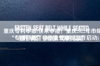 重庆专利申报(快来申报！重庆2022年市级“专精特新”中小企业申报工作启动)