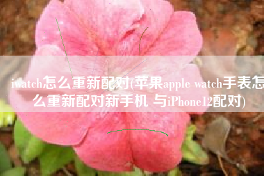 iwatch怎么重新配对(苹果apple watch手表怎么重新配对新手机 与iPhone12配对)