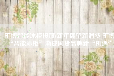 扩博智能冰柜投放(新年展望新消费 扩博“智能冰柜”渐成国货品牌新“机遇”)