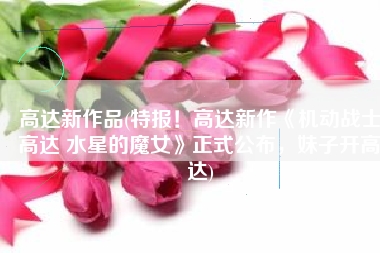 高达新作品(特报！高达新作《机动战士高达 水星的魔女》正式公布，妹子开高达)