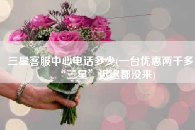三星客服中心电话多少(一台优惠两千多，“三星”迟迟都没来)
