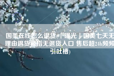 国美在线怎么退货(「曝光」国美七天无理由退货被指无退货入口 售后超24h频频引吐槽)
