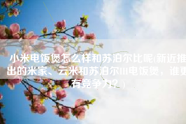 小米电饭煲怎么样和苏泊尔比呢(新近推出的米家、云米和苏泊尔IH电饭煲，谁更有竞争力？)