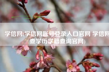 学信网(学信网账号登录入口官网 学信网查学历学籍查询官网)