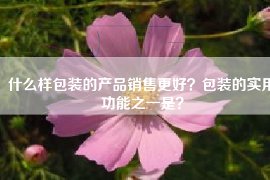 什么样包装的产品销售更好？包装的实用功能之一是？