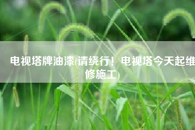 电视塔牌油漆(请绕行！电视塔今天起维修施工)