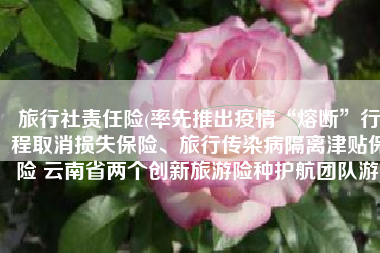 旅行社责任险(率先推出疫情“熔断”行程取消损失保险、旅行传染病隔离津贴保险 云南省两个创新旅游险种护航团队游)