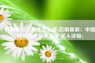 网御星云这两年怎么样(启明星辰：中国网络安全最亮的星 买入评级)