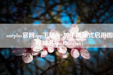 oneplus官网app下载(一加手机正式启用国际域名OnePlus.com)