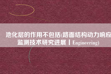 池化层的作用不包括(路面结构动力响应监测技术研究进展丨Engineering)