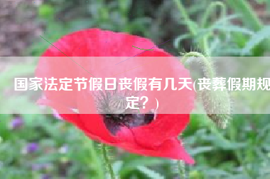 国家法定节假日丧假有几天(丧葬假期规定？)