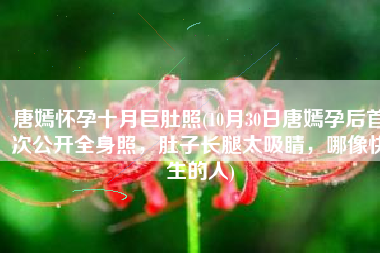唐嫣怀孕十月巨肚照(10月30日唐嫣孕后首次公开全身照，肚子长腿太吸睛，哪像快生的人)