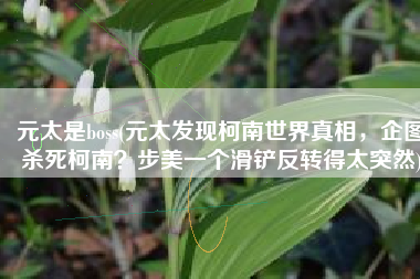 元太是boss(元太发现柯南世界真相，企图杀死柯南？步美一个滑铲反转得太突然)