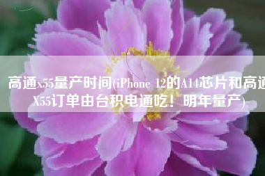 高通x55量产时间(iPhone 12的A14芯片和高通X55订单由台积电通吃！明年量产)