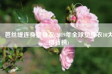 芭丝缇连身塑身衣(2019年全球塑身衣10大排行榜)