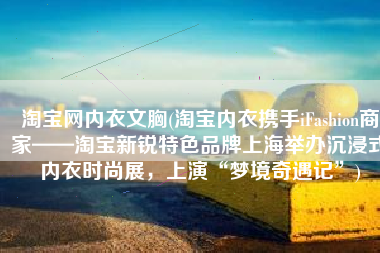 淘宝网内衣文胸(淘宝内衣携手iFashion商家——淘宝新锐特色品牌上海举办沉浸式内衣时尚展，上演“梦境奇遇记”)