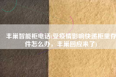 丰巢智能柜电话(受疫情影响快递柜里存件怎么办，丰巢回应来了)