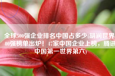 全球500强企业排名中国占多少(胡润世界500强榜单出炉！47家中国企业上榜，腾讯中国第一世界第六)
