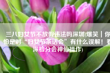 三八妇女节不放假违法吗深圳(爆笑｜你怕是对“妇女节茶话会”有什么误解！看深检分会神仙操作)
