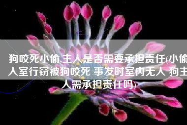 狗咬死小偷,主人是否需要承担责任(小偷入室行窃被狗咬死 事发时室内无人 狗主人需承担责任吗)