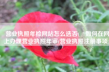 营业执照年检网站怎么选否(​如何在网上办理营业执照年审(营业执照注册事项))