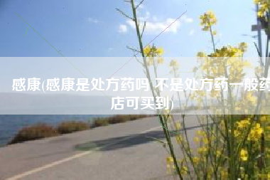 感康(感康是处方药吗 不是处方药一般药店可买到)