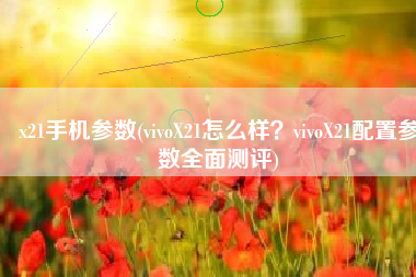 x21手机参数(vivoX21怎么样？vivoX21配置参数全面测评)