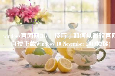 windows官网网址(「技巧」如何从微软官网直接下载Windows 10 November 2019镜像)