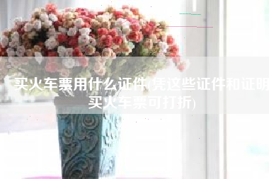 买火车票用什么证件(凭这些证件和证明买火车票可打折)