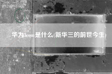 华为3com是什么(新华三的前世今生)