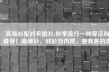 高领衫配衬衣图片(秋季流行一种穿法叫叠穿！高领衫、衬衫当内搭，各有各的美)