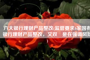 六大银行理财产品整改(监管要求6家国有银行理财产品整改，又双叒是在强调风险)