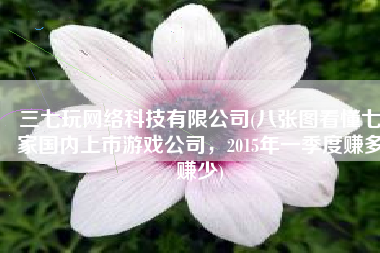 三七玩网络科技有限公司(八张图看懂七家国内上市游戏公司，2015年一季度赚多赚少)