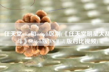 任天堂wiiu和switch区别(《任天堂明星大乱斗》Switch版 VS WiiU版对比视频)