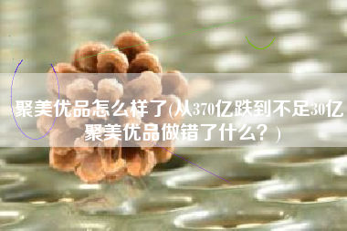 聚美优品怎么样了(从370亿跌到不足30亿，聚美优品做错了什么？)