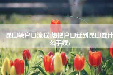 昆山转户口流程(想把户口迁到昆山要什么手续)