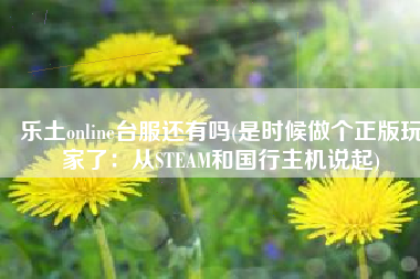乐土online台服还有吗(是时候做个正版玩家了：从STEAM和国行主机说起)