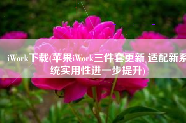 iWork下载(苹果iWork三件套更新 适配新系统实用性进一步提升)