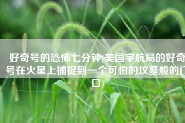 好奇号的恐怖七分钟(美国宇航局的好奇号在火星上捕捉到一个可怕的坟墓般的门口)