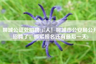 聊城公证处招聘(47人！聊城市公安局公开招聘了，抓紧报名还有最后一天)