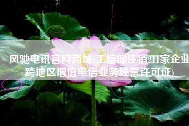 风驰电讯官网商城(工信部注销211家企业跨地区增值电信业务经营许可证)