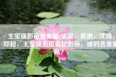 王宝强影帝含金量(吴京，黄渤，沈腾，邓超，王宝强五位百亿影帝，谁的含金量高？)