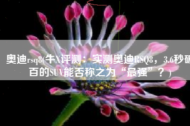 奥迪rsq8(牛X评测：实测奥迪RSQ8，3.6秒破百的SUV能否称之为“最强”？)