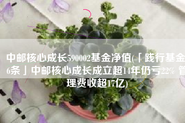 中邮核心成长590002基金净值(「践行基金16条」中邮核心成长成立超14年仍亏22% 管理费收超17亿)